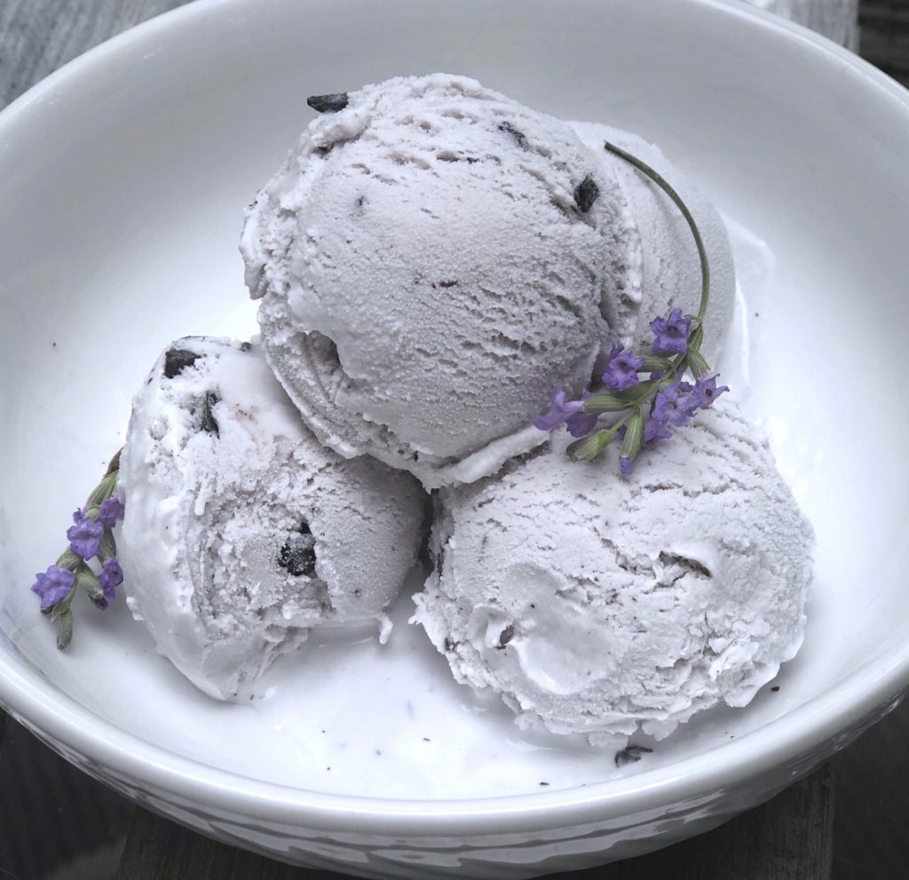 Lavender Mocha Chocolate chunk ice cream