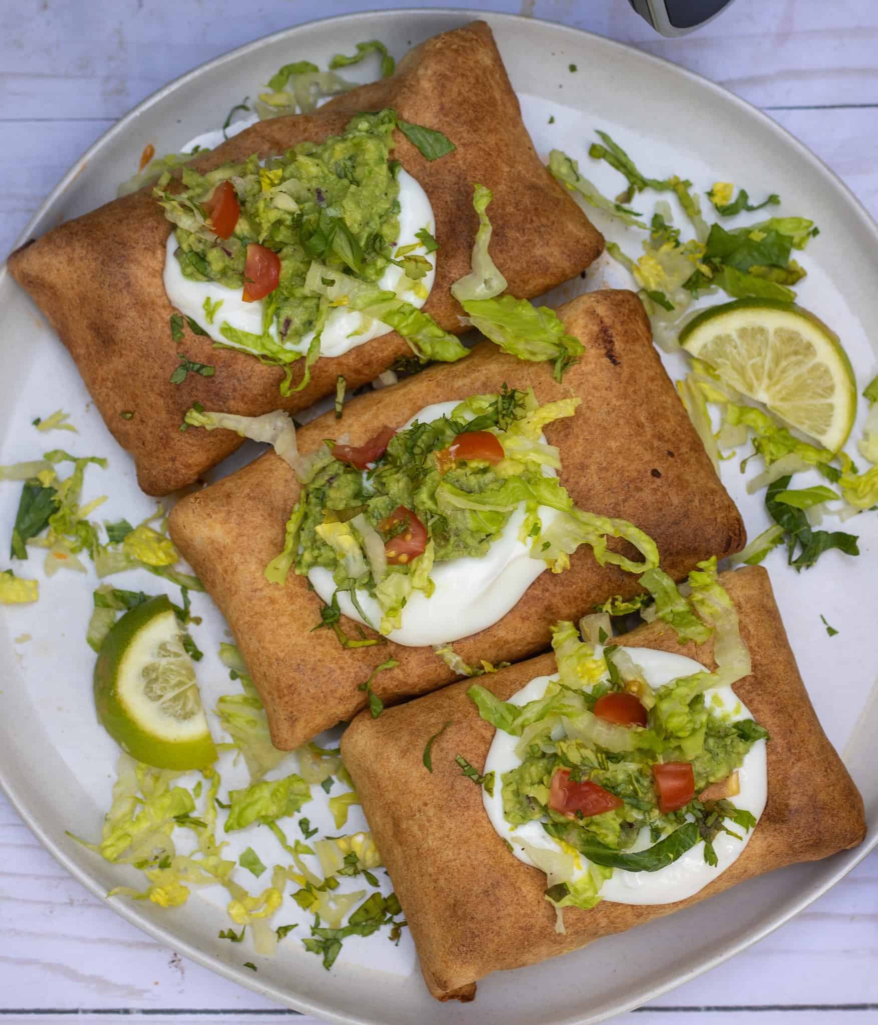 Healthy Air Fryer Beef Chimichangas Wine a Little, Cook a Lot
