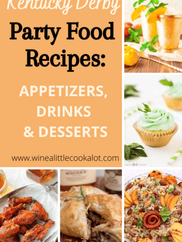 A collage of pictures for Kentucky Derby recipes
